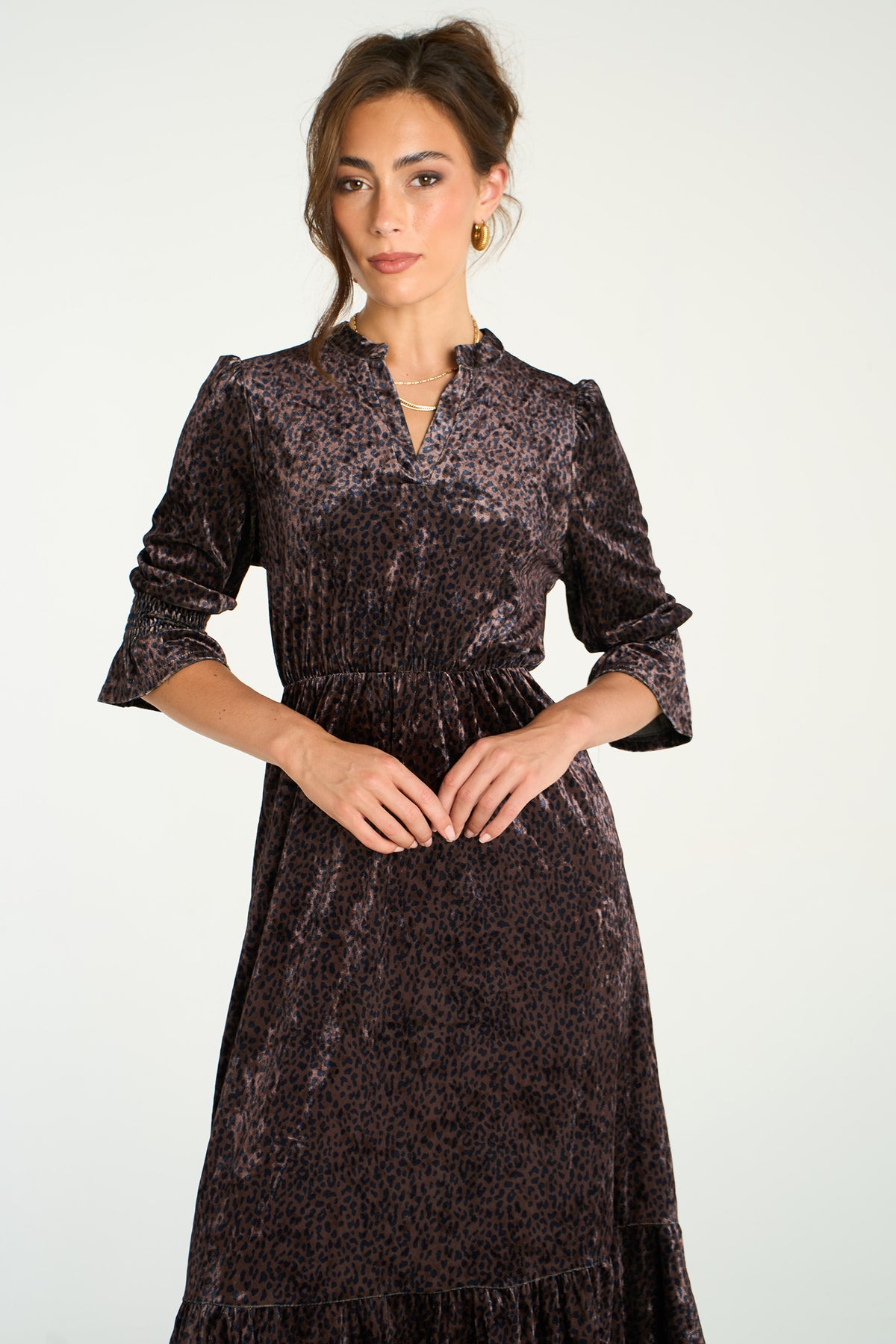 v-neck-midaxi-dress-brown-velvet-leopard