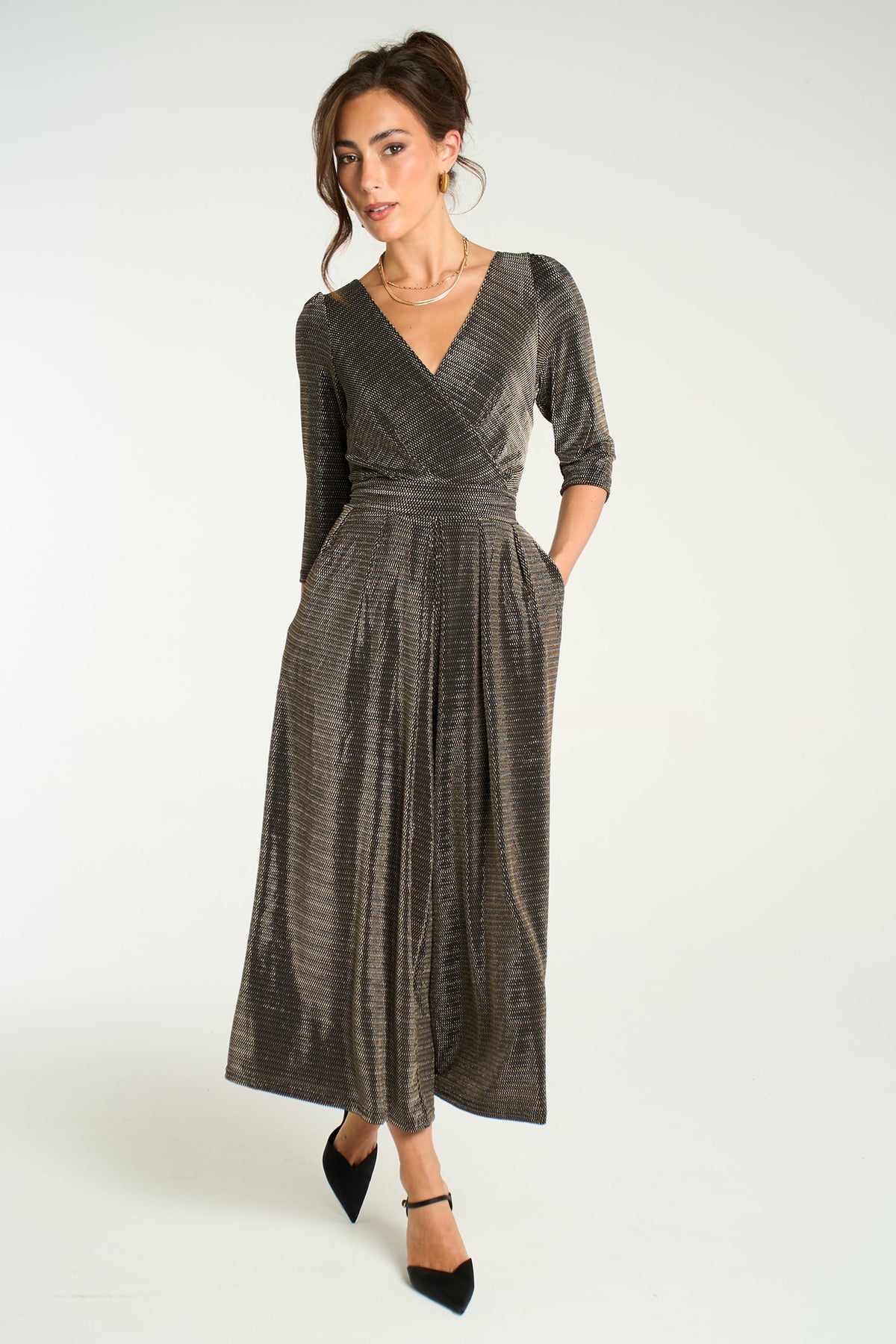 Wide-leg-cropped-jumpsuit-retro-gold-and-silver-glitter