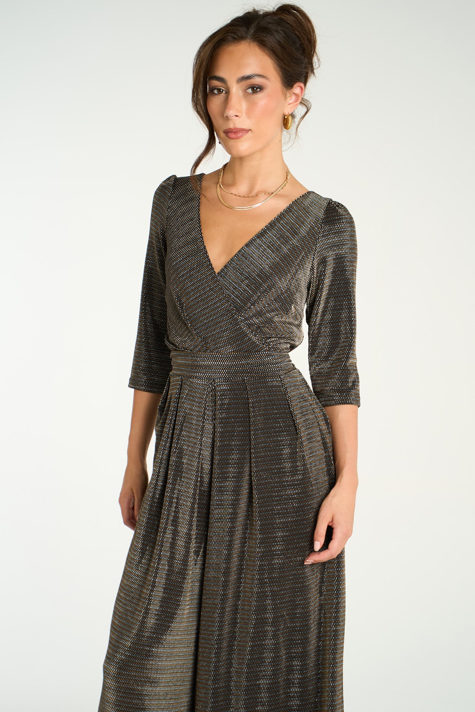 Wide-leg-cropped-jumpsuit-retro-gold-and-silver-glitter