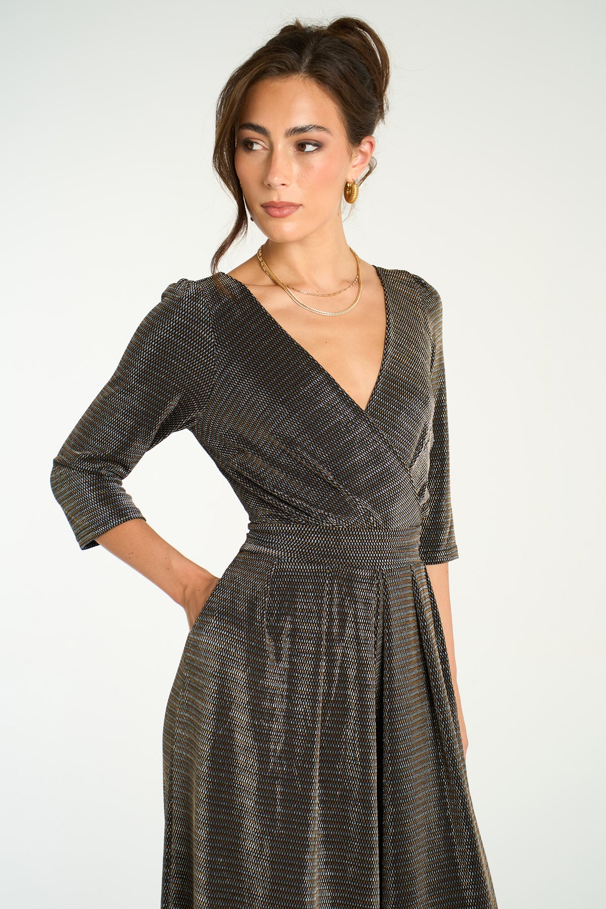 Wide-leg-cropped-jumpsuit-retro-gold-and-silver-glitter