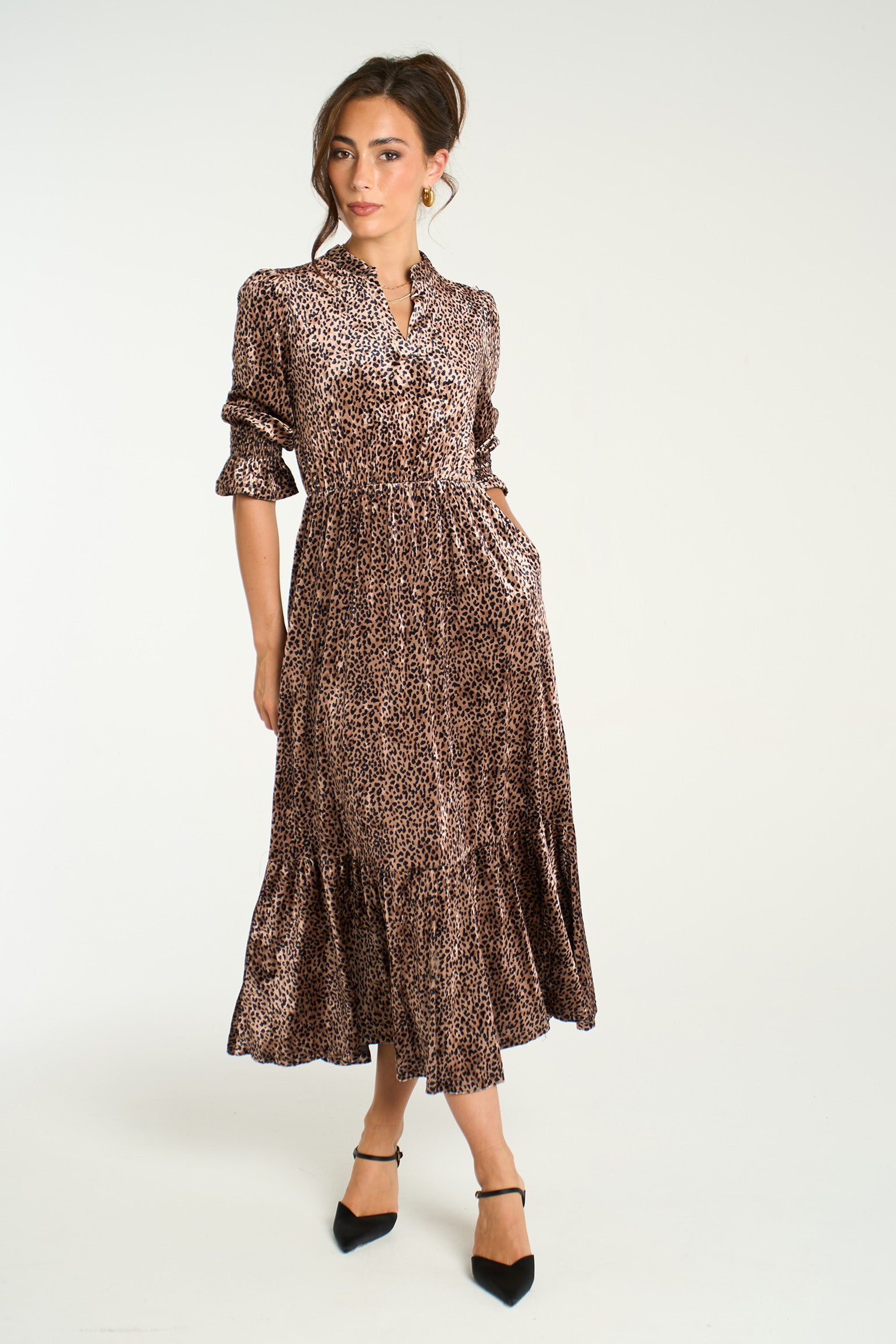 v-neck-velvet-leopard-midaxi-dress