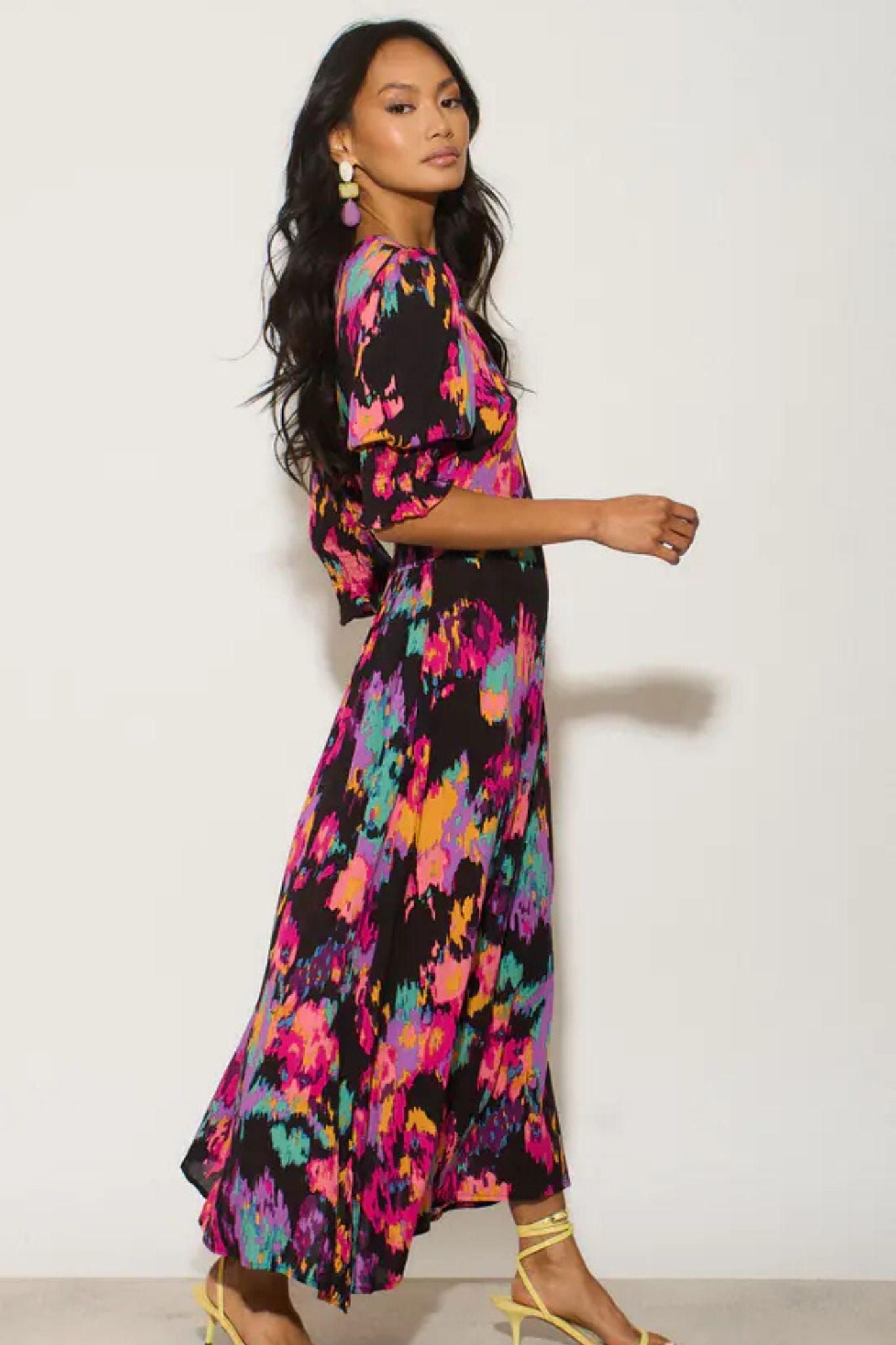 hazel-midi-tea-dress-black-multi-abstract-floral-3