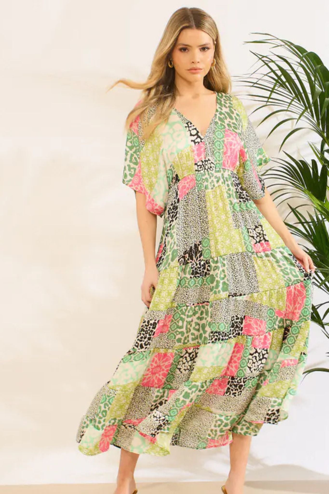 sienna-maxi-kaftan-dress-green-patchwork-3
