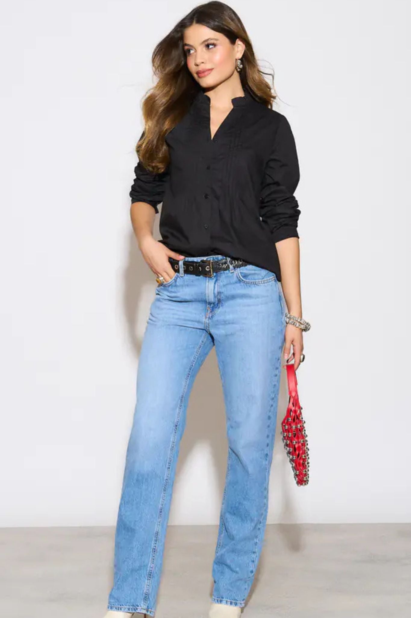 ophelia-grandad-collar-cotton-shirt-black-pleated-3