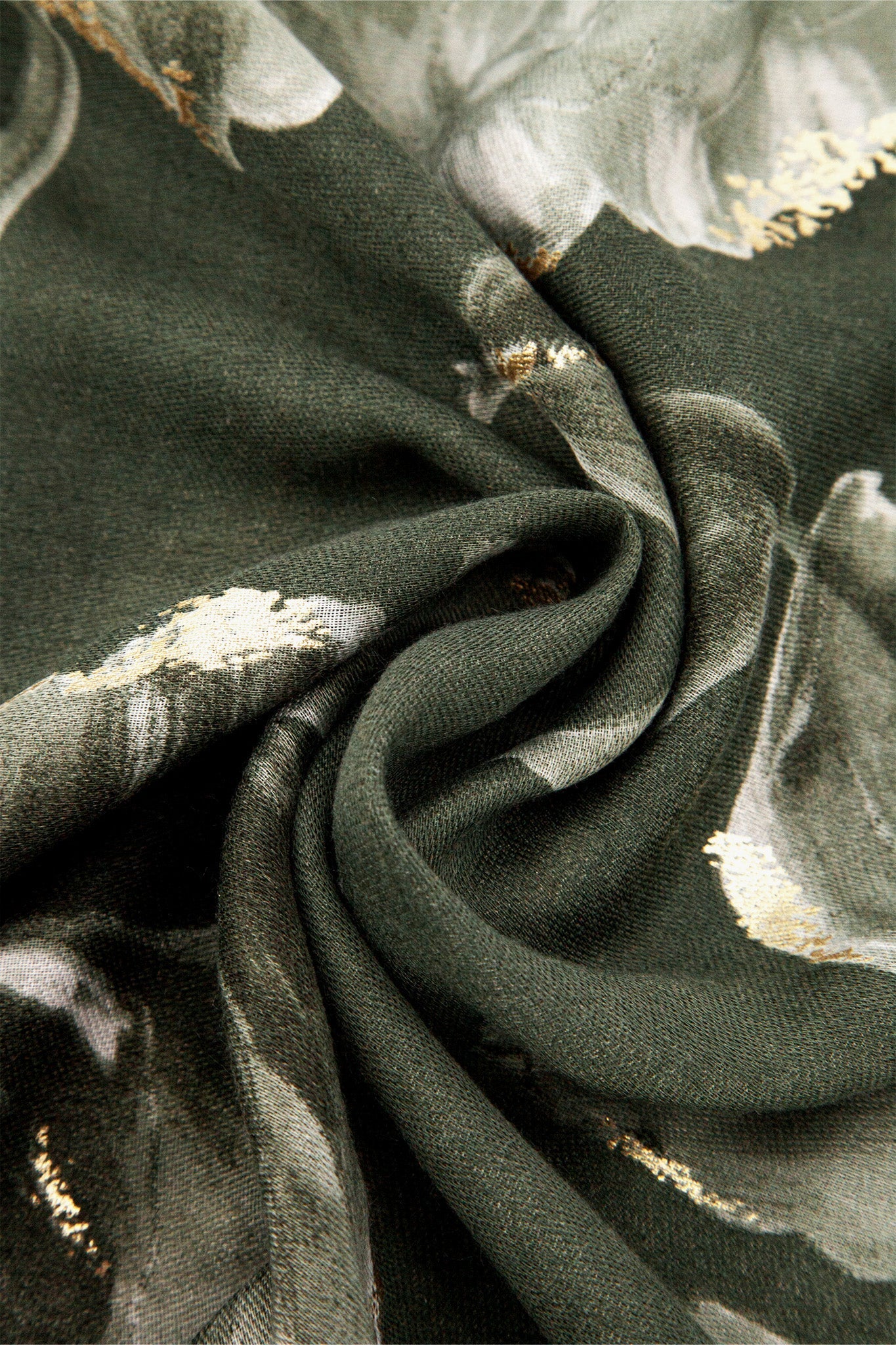 eleanor-khaki-abstract-floral-lightweight-scarf-close-up-material