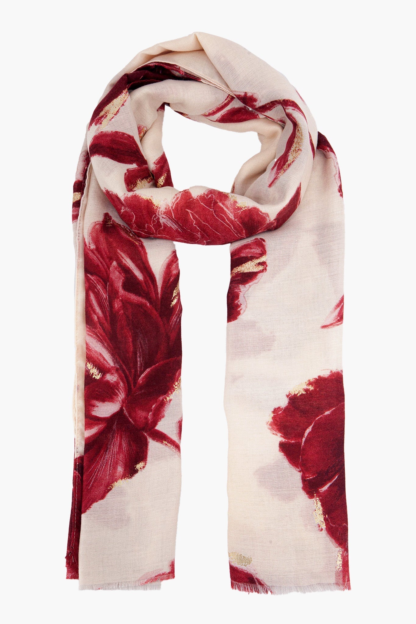 eleanor-red-abstract-floral-lightweight-scarf-gold-foil