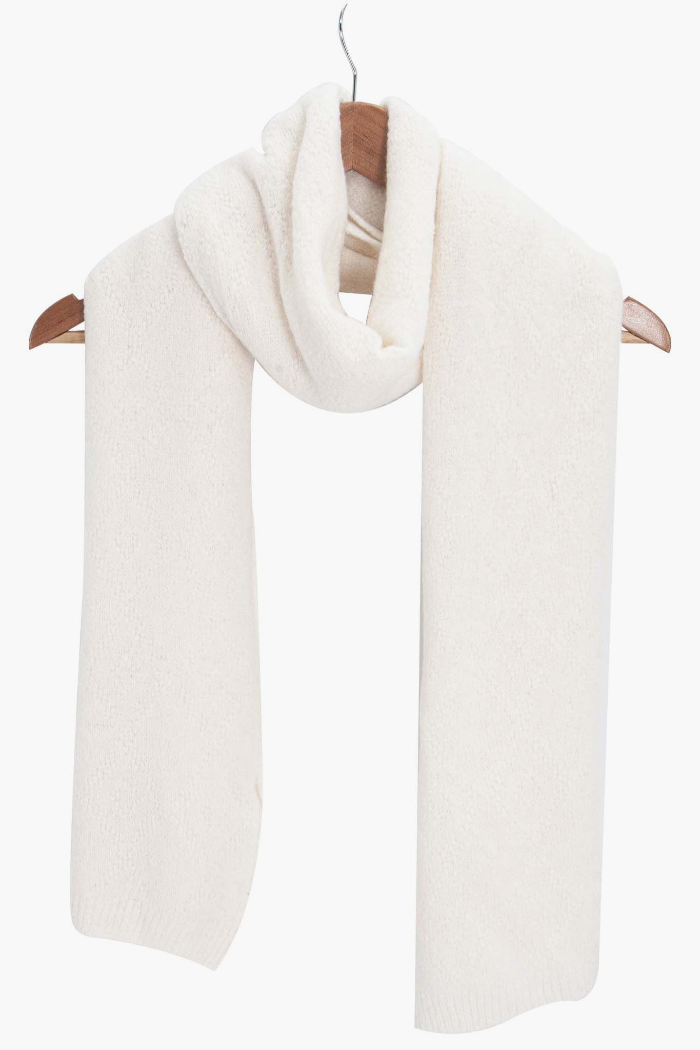 hadley-cream-wool-blend-heavyweight-scarf-draped-on-coat-hanger
