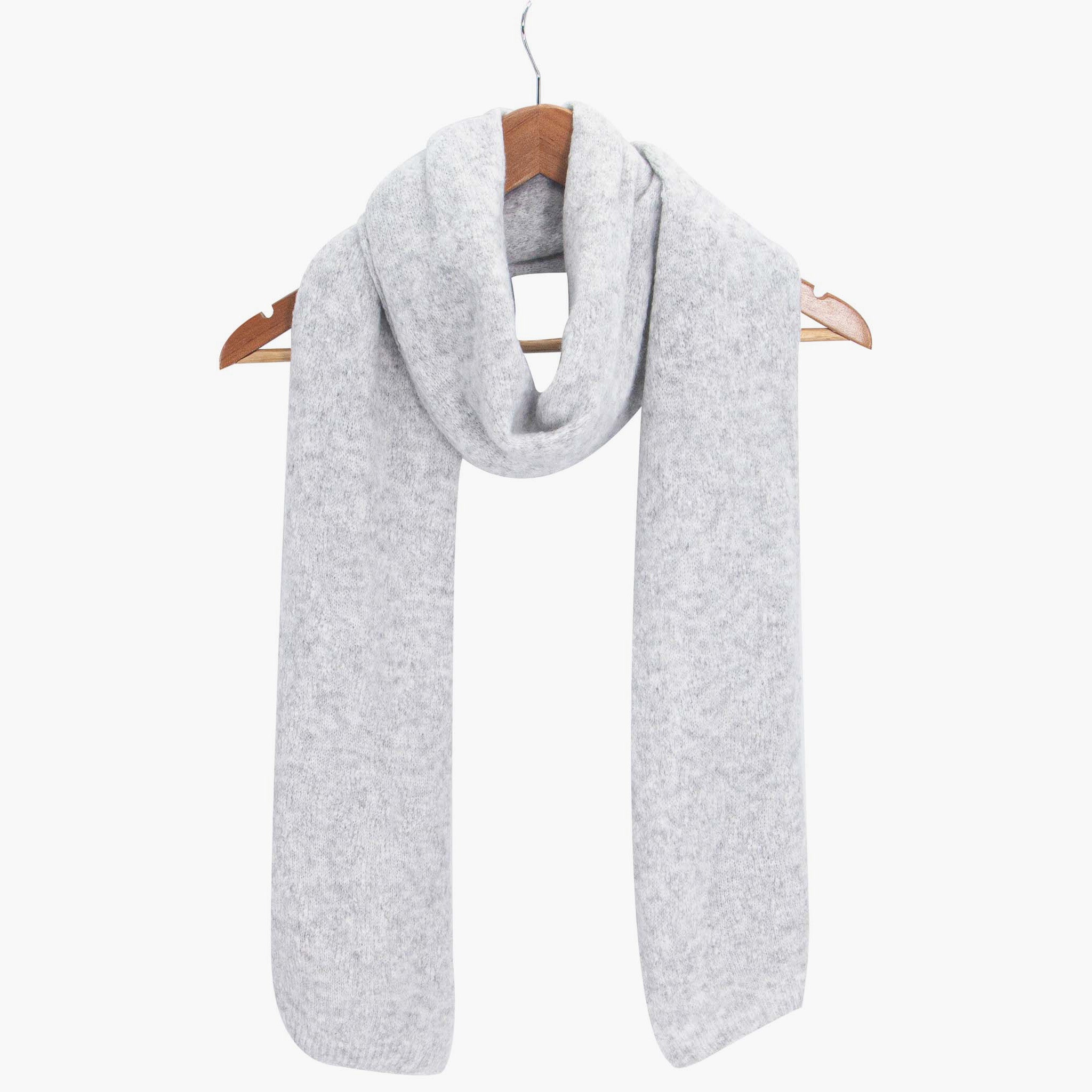 hadley-light-grey-wool-blend-heavyweight-scarf-draped-on-coat-hanger
